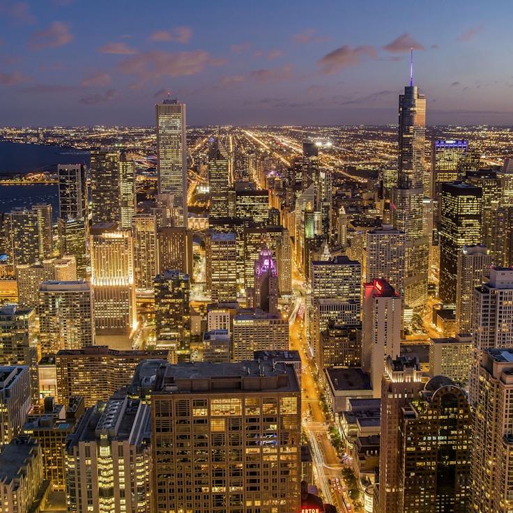 City skyline in Amsterdam, Netherlands